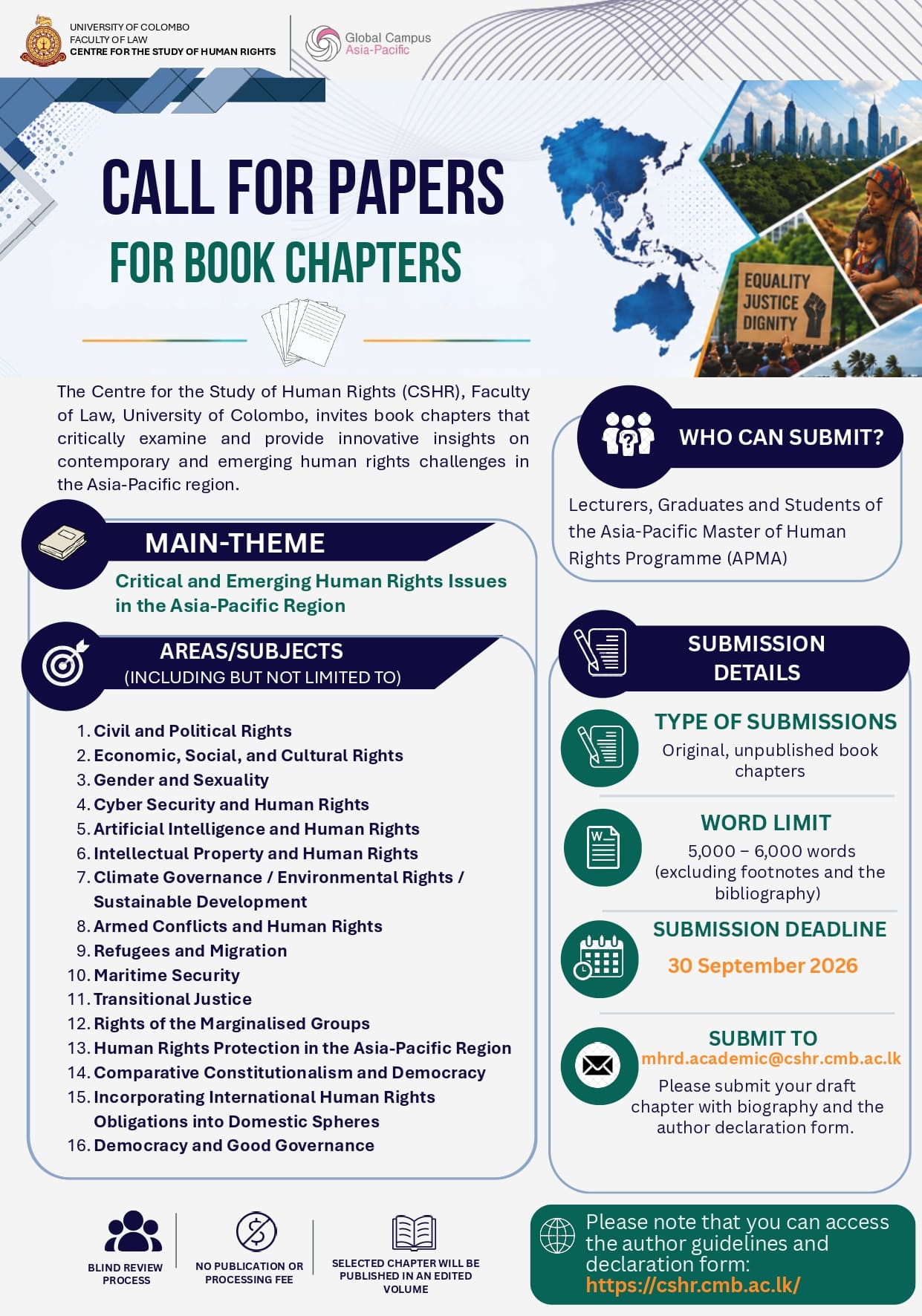 Call for papers for book chapters